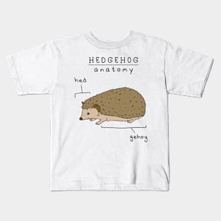 Hedgehog  Anatomy  Meme   P R t shirt Kids T-Shirt